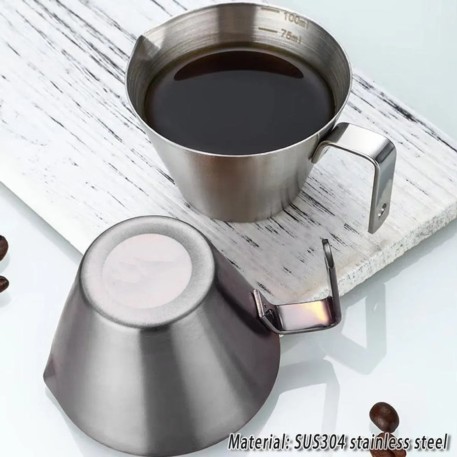 100ml Stainless Steel Coffee Extraction Measuring Cup Graduated Coffee Tool