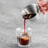 100ml Stainless Steel Coffee Extraction Measuring Cup Graduated Coffee Tool - Top-Down View