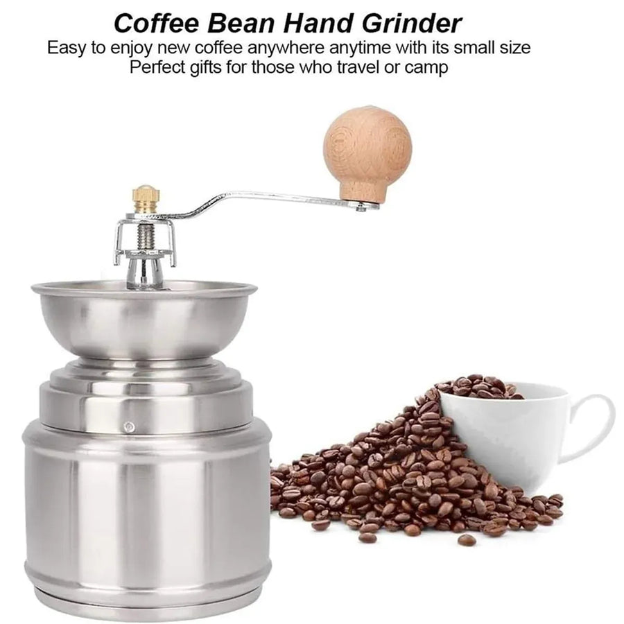 Manual Stainless Steel Grinder with Ceramic Core for Coffee Beans Rice Sesame