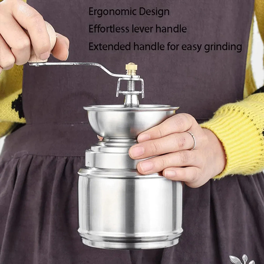 Manual Stainless Steel Grinder with Ceramic Core for Coffee Beans Rice Sesame