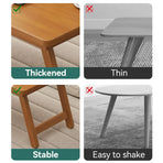 Bamboo Folding Side Table Portable Space Saving Easy Storage Stable Structure