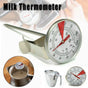Milk Coffee Probe Thermometer Maker Temperature Jug Pan Clip Stainless Steel New