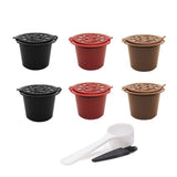 6Pcs For Nespresso Maker Machine Reusable Filter Coffee Capsule Pods - Front View