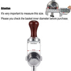 51mm Coffee Tamper Aluminum Alloy Base Wooden Handle for Espresso Machine