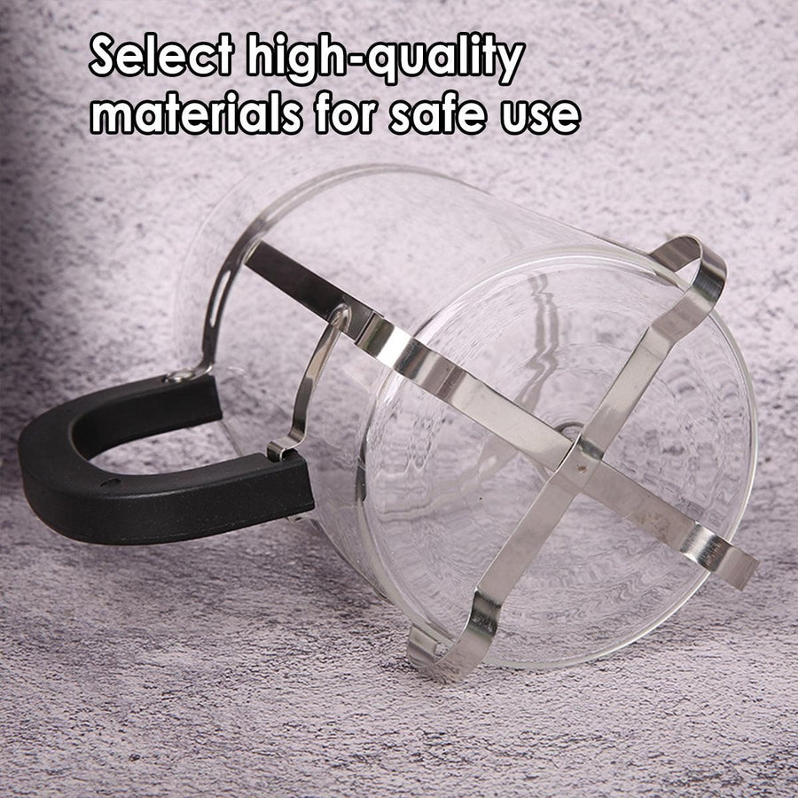 350ml 600ml Stainless Steel Glass French Press Coffee Tea Maker for Home Office - 600ML