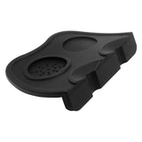 Double Slot Silicone Coffee Tamper Mat | Non-Slip Corner Tamping Pad 21×15×4cm - Front View