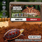 Natural Coconut Fibre Reptile Bedding Brick 650g Substrate for Tortoise Snake Spider