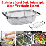 1-Piece Adjustable Over-Sink Drain Basket