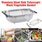 1-Piece Adjustable Over-Sink Drain Basket