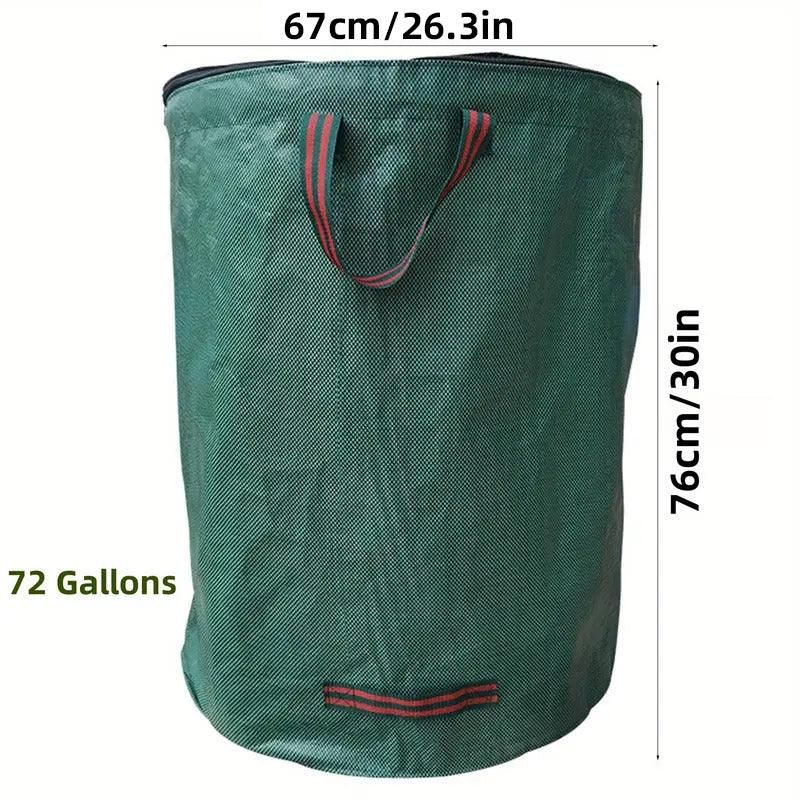 Green Garden Waste Bags with Lids 76 x 67 cm - 3 Pieces