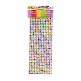 504Pcs Self-Adhesive Acrylic Rhinestone Sticker Decals 6mm - Multicolour