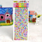504Pcs Self-Adhesive Acrylic Rhinestone Sticker Decals 6mm - Silver