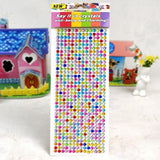 504Pcs Self-Adhesive Acrylic Rhinestone Sticker Decals 6mm - Silver