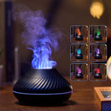 Flame Essential Oil Diffuser,Air Diffuser,Ultrasonic Aromatherapy Air Humidifier - 45-Degree Angle