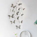 12X 3D Butterfly Wall Decals Stickers Removable Kids Nursery Decoration - 7603