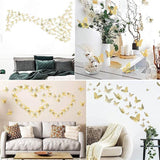 12X 3D Butterfly Wall Decals Stickers Removable Kids Nursery Decoration - 7606