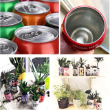 Topless Can Opener Manual Kitchen Tool for Beer Soda and Tin Bottles - Black - Rear View
