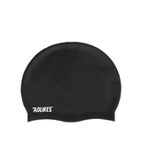Aolikes Silicone Swimming Cap Waterproof Unisex Swim Hat for Men and Women - Black - Rear View