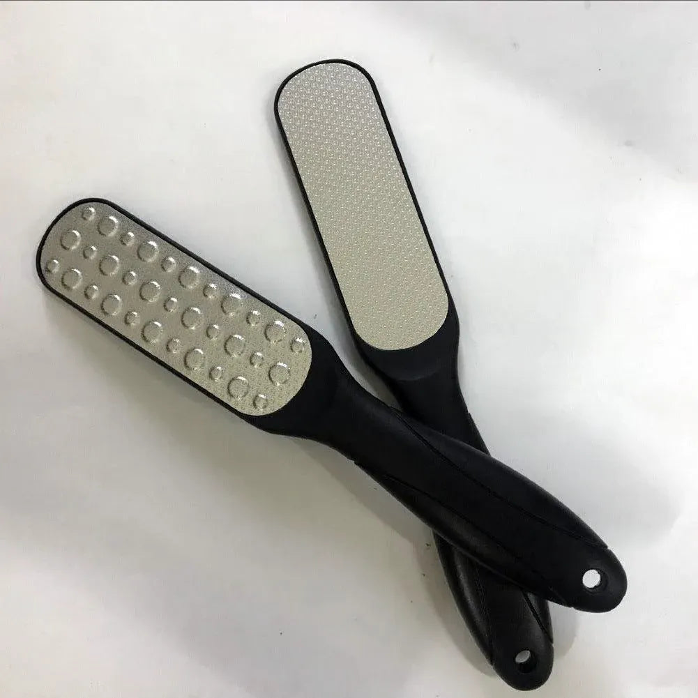 Double Sided Foot File Pedicure Rasp Scrubber Cleaner Dead Skin Callus Remover - Black
