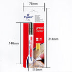 Tile Styling Pen Bathroom Floor Waterproof And Mildew Grout Marker Repair Pens - Black