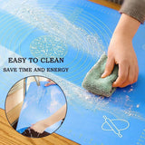 Blue Reusable Non-Stick Silicone Rolling Dough Mat Cake Pastry Baking Fondant Sheet - 40*30cm - 45-Degree Angle
