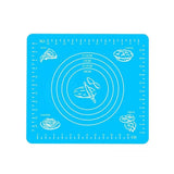 Blue Reusable Non-Stick Silicone Rolling Dough Mat Cake Pastry Baking Fondant Sheet - 64*45cm