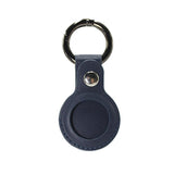 For Apple Airtag Leather Case Cover Air Tag Keychain Holder Sleeve Shell Tracker - Blue