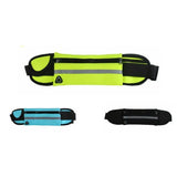 Waterproof Running Bum Bag Fanny Pack Waist Belt Money Wallet Zip Pouch Sports - Blue - Side View