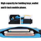 Waterproof Running Bum Bag Fanny Pack Waist Belt Money Wallet Zip Pouch Sports - Blue - Extra Image