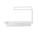 Telescopic Sink Rack Holder Expandable Storage Drain Basket Home Kitchen Kit - Blue - Close-Up Angle