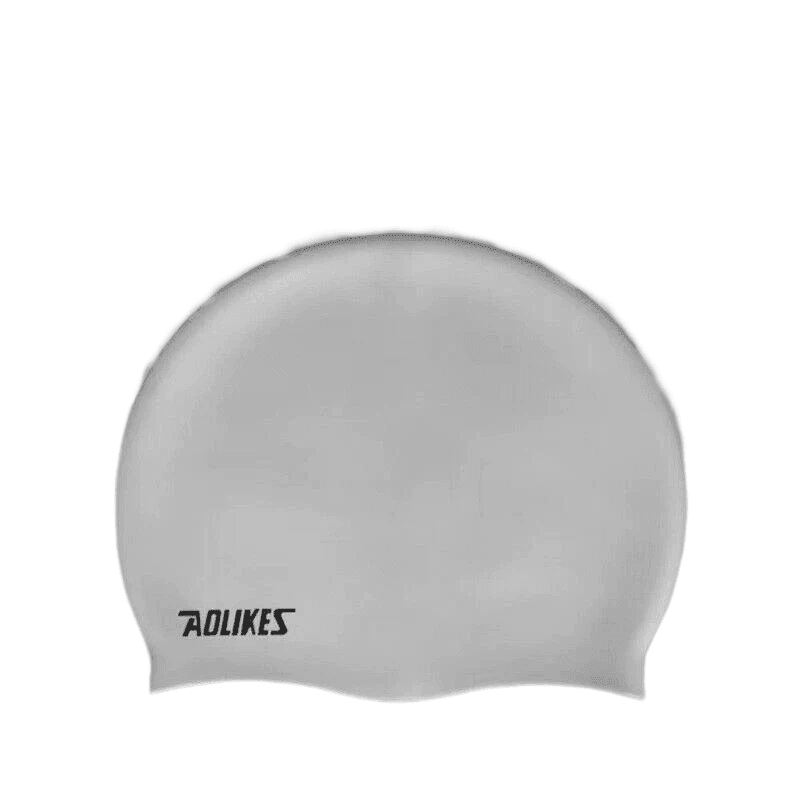 Aolikes Silicone Swimming Cap Waterproof Unisex Swim Hat for Men and Women - Blue