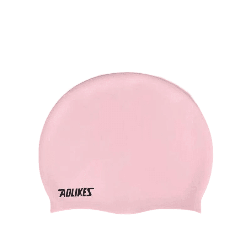 Aolikes Silicone Swimming Cap Waterproof Unisex Swim Hat for Men and Women - Blue