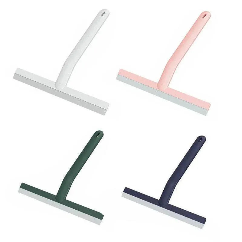 Shower Squeegee Bathroom Mirror Window Glass Cleaner Wiper Home Cleaning Tool - Blue