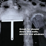 Shower Squeegee Bathroom Mirror Window Glass Cleaner Wiper Home Cleaning Tool - Blue