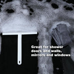 Shower Squeegee Bathroom Mirror Window Glass Cleaner Wiper Home Cleaning Tool - Blue