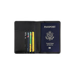 RFID Passport Holder Slim Leather Travel Wallet ID Card Cover Case for Men Women - Brown