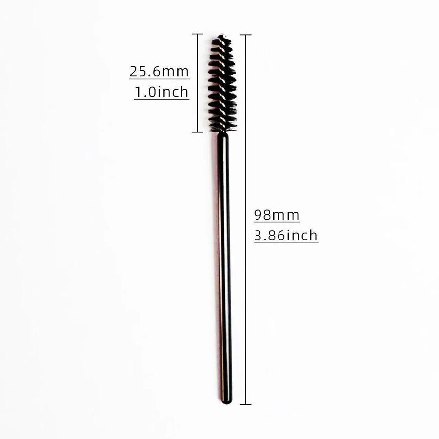 50X Disposable Mascara Wands Eyelash Brushes Applicator Lash Extension Brush - gold+black