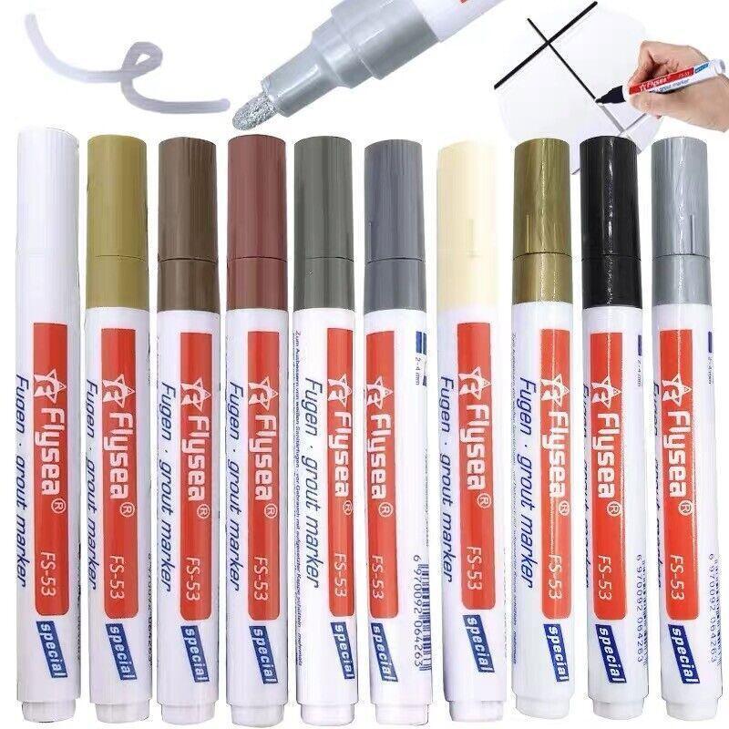 Tile Styling Pen Bathroom Floor Waterproof And Mildew Grout Marker Repair Pens - Grey