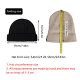 Men Women Mini Fisherman Beanie Winter Spring Hat Soft Knitted Docker Skull Cap - Khaki - Side View