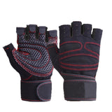 XL Size Aolikes Weight Lifting Gloves Gym Bodybuilding Fitness Workout Cycling Crossfit - One Pair Grey