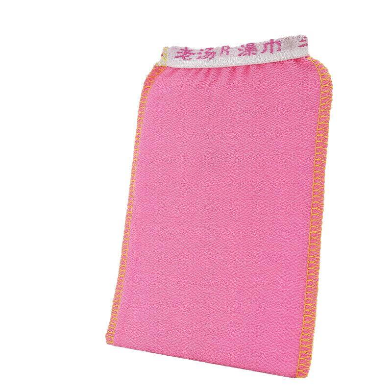 5 Pcs Towel Exfoliating Bath Washcloth Viscose Scrub Mitten Towel - Orange *5 PCS