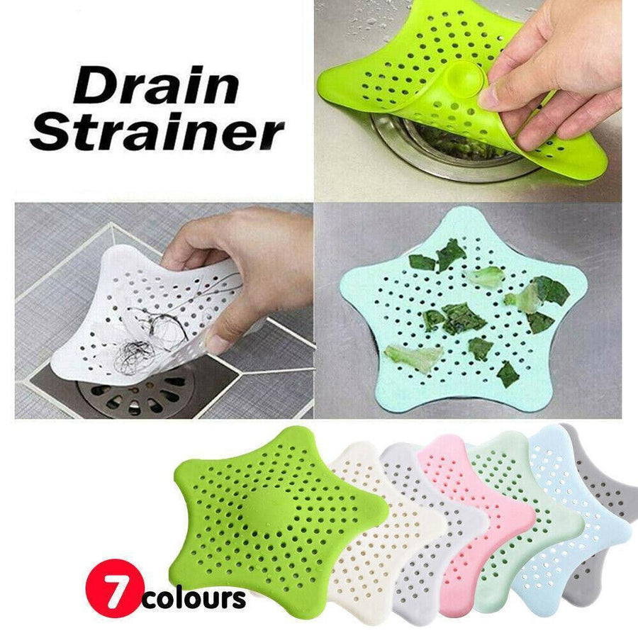 New Bathroom Drain Hair Catcher Bath Stopper Sink Strainer Shower Filter Covers - Pink
