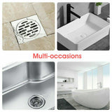 New Bathroom Drain Hair Catcher Bath Stopper Sink Strainer Shower Filter Covers - Pink - 45-Degree Angle