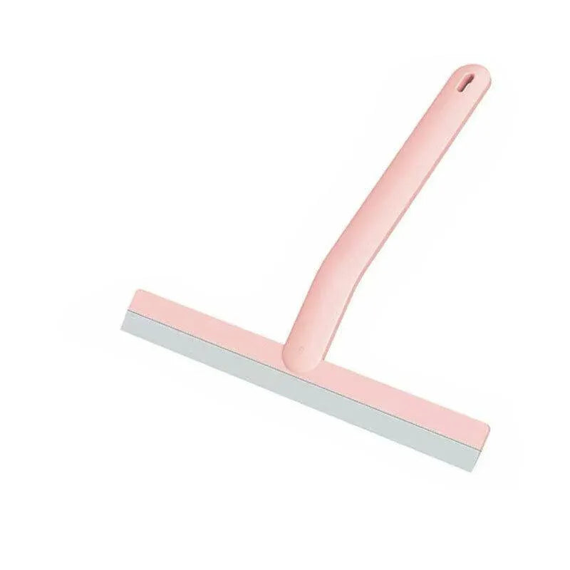 Shower Squeegee Bathroom Mirror Window Glass Cleaner Wiper Home Cleaning Tool - Pink