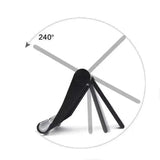 Desk Stand Holder for Mobile Phone Tablet iPad iPhone Samsung Universal Mount - Red - Close-Up Angle