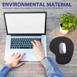 Comfort Mouse Pad with Built In Wrist Support Non Slip Ergonomic Mice Mat - Red - Extra Image