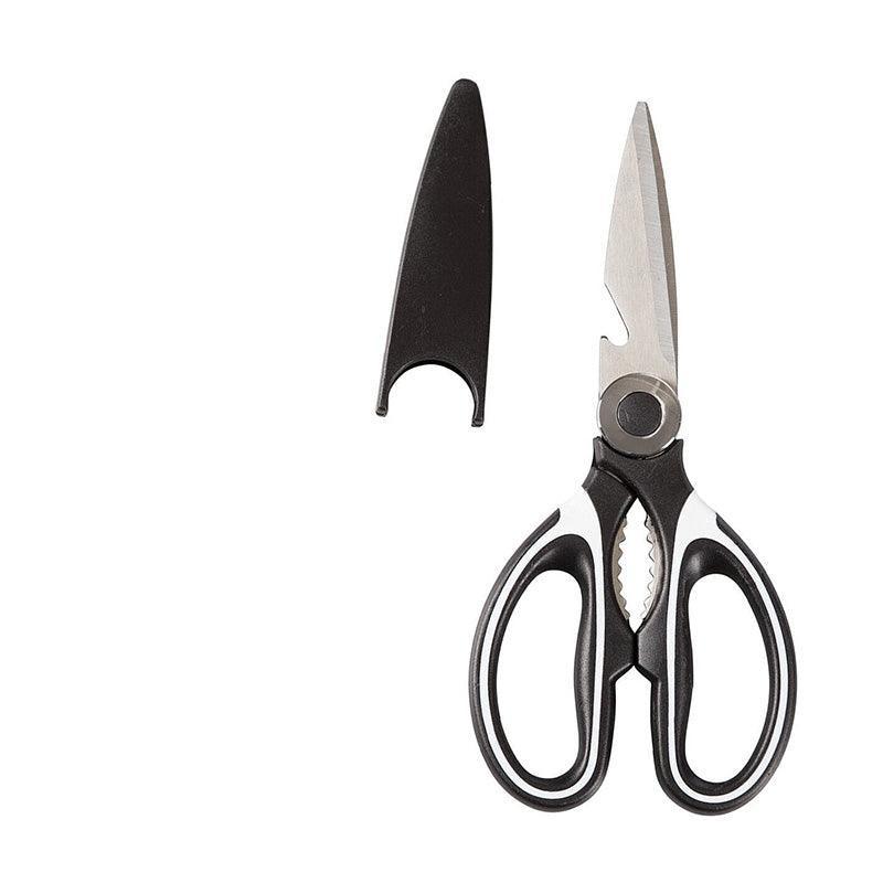 Heavy Duty Kitchen Scissors Multi Purpose Stainless Steel Chicken Bone Cutter - Red