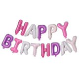 40Cm 3D Happy Birthday Letters Balloons Inflating Foil Banner Bunting Celebrate - Rose Gold - Extra Image