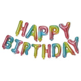 40Cm 3D Happy Birthday Letters Balloons Inflating Foil Banner Bunting Celebrate - Rose Gold - Extra Image