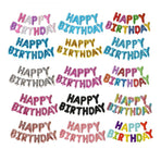 40Cm 3D Happy Birthday Letters Balloons Inflating Foil Banner Bunting Celebrate - Rose Red